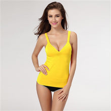 Womens Adjustable Strap Tops Built In Bra Padded Bra Modal Soft Tank Tops Cami Blouse NW