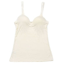 Womens Adjustable Strap Tops Built In Bra Padded Bra Modal Soft Tank Tops Cami Blouse NW