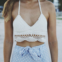 Womens Bralet Bra Lace Crochet Floral Crop-Tops Bustier Cami Tank Bikini Vest NW