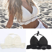 Womens Bralet Bra Lace Crochet Floral Crop-Tops Bustier Cami Tank Bikini Vest NW