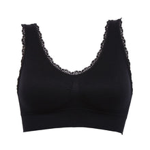 Womens exercise fitness Bra Padded Bras Lace Crop Top Stretch workout Vest New NW