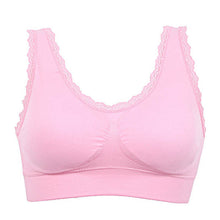 Womens exercise fitness Bra Padded Bras Lace Crop Top Stretch workout Vest New NW