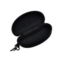 Zipper Eye Glasses Sunglasses Hard Case Box Portable Protector Black Universal NW