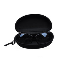 Zipper Eye Glasses Sunglasses Hard Case Box Portable Protector Black Universal NW