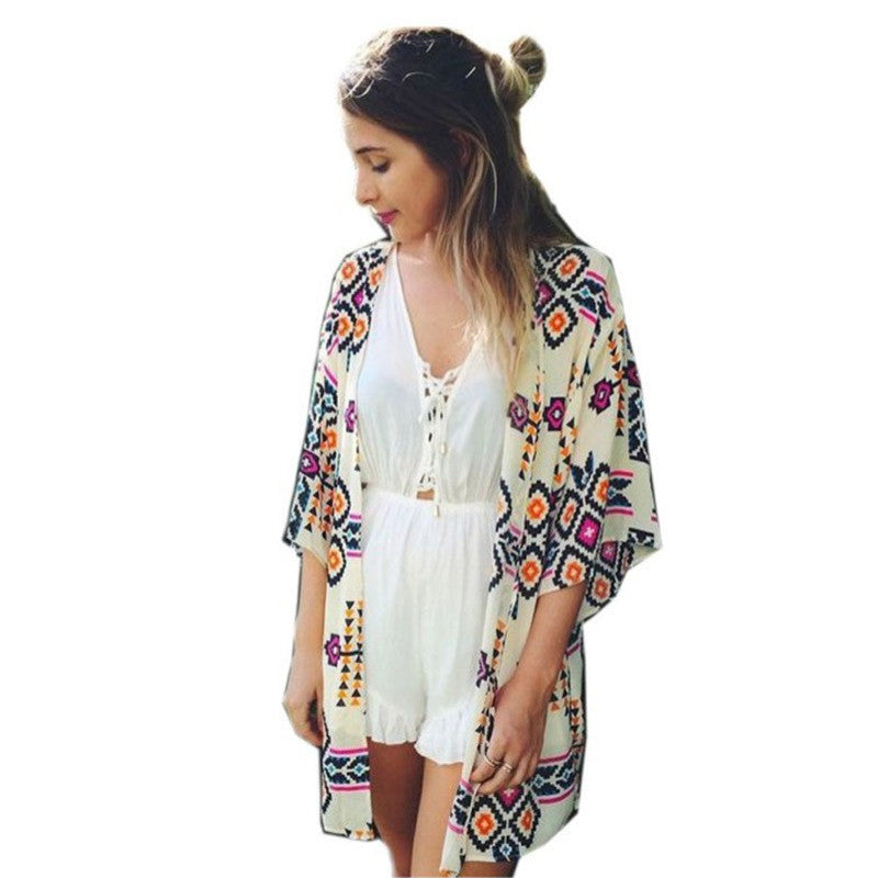 shirt style new tops women blouses printed shirts casual camisas femininas blusas vintage kimono cardigan plus size LZH7 NW