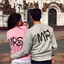 sweatshirt hoodies harajuku Fashion Print MR and MRS Lovers Couples Sweatshirts for Men and Women tracksuits NW